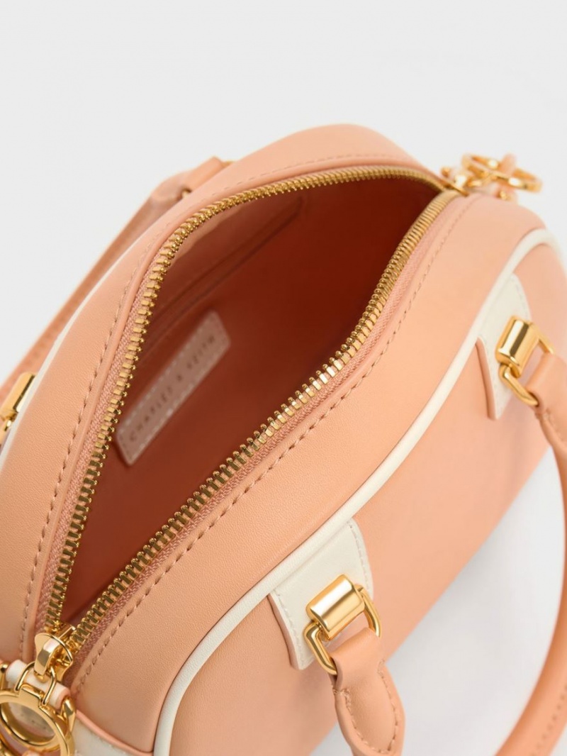 τσάντεσ ώμου Charles And Keith Gwiana Bowling πορτοκαλι | 43695-HAFW