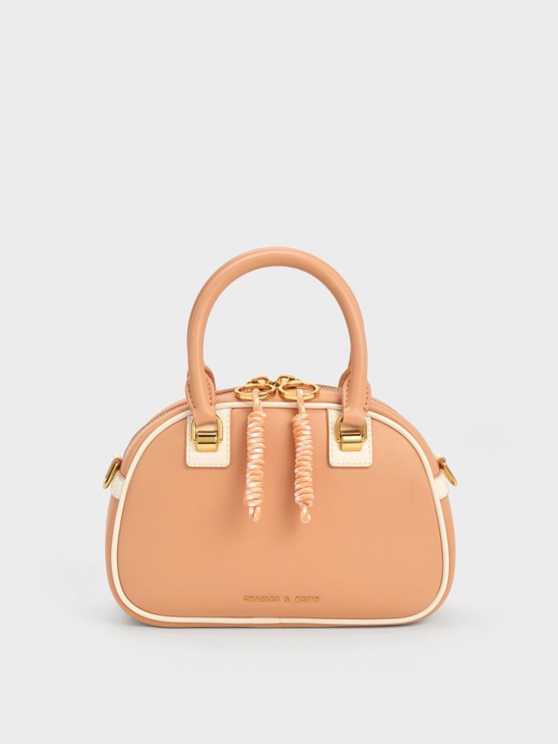 τσάντεσ ώμου Charles And Keith Gwiana Bowling πορτοκαλι | 43695-HAFW