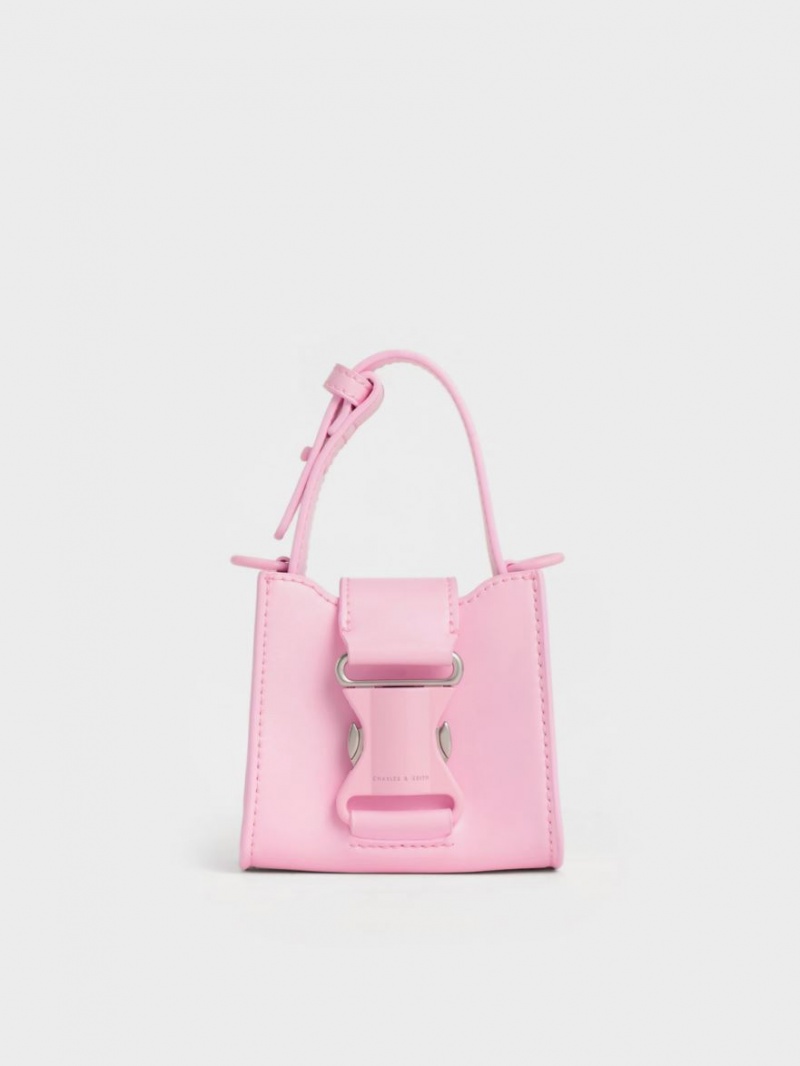 μίνι τσάντες Charles And Keith Ivy Top Handle ροζ | 16340-ZLAG