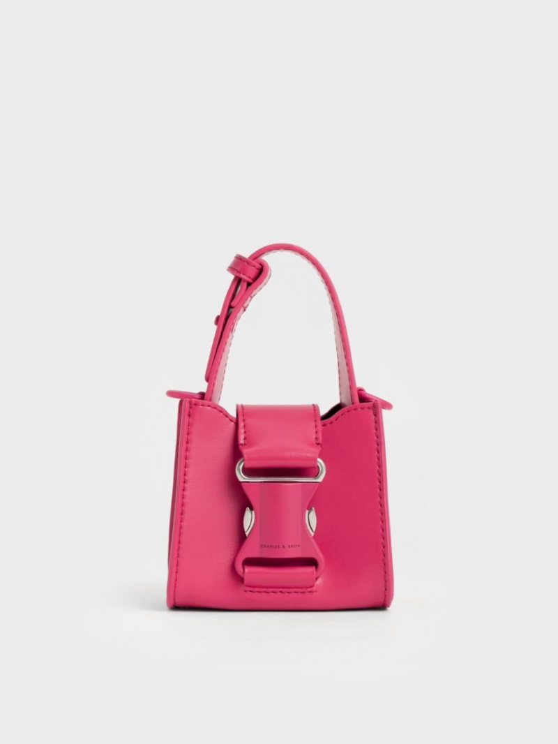μίνι τσάντες Charles And Keith Ivy Top Handle κοκκινα | 47381-IMOQ