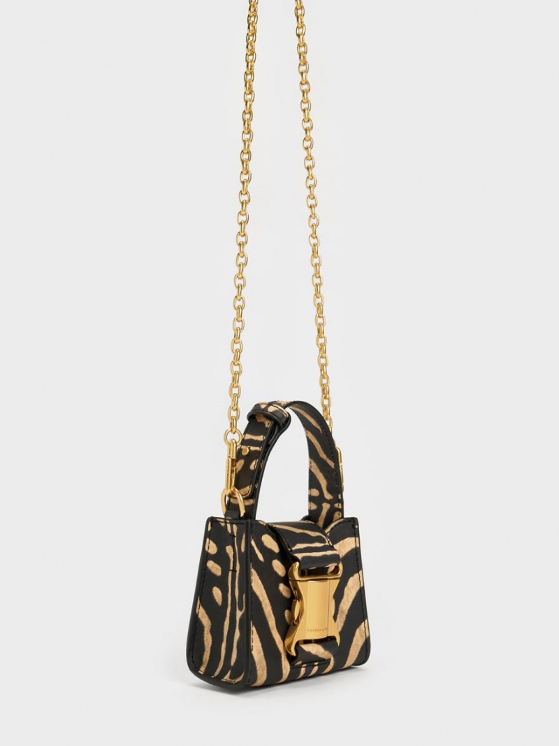 μίνι τσάντες Charles And Keith Ivy Top Handle Πολύχρωμο | 86057-LCEA