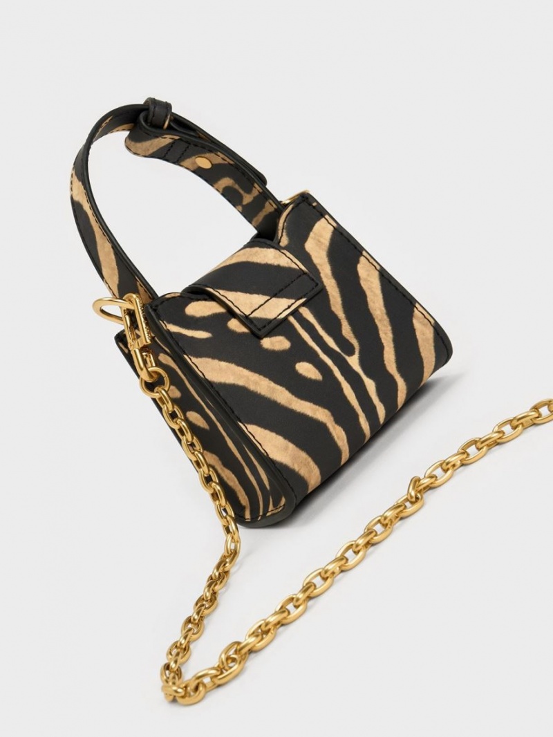 μίνι τσάντες Charles And Keith Ivy Top Handle Πολύχρωμο | 86057-LCEA