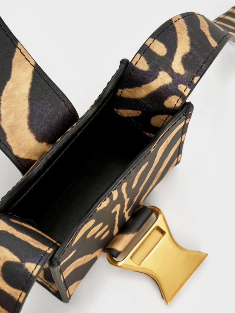 μίνι τσάντες Charles And Keith Ivy Top Handle Πολύχρωμο | 86057-LCEA