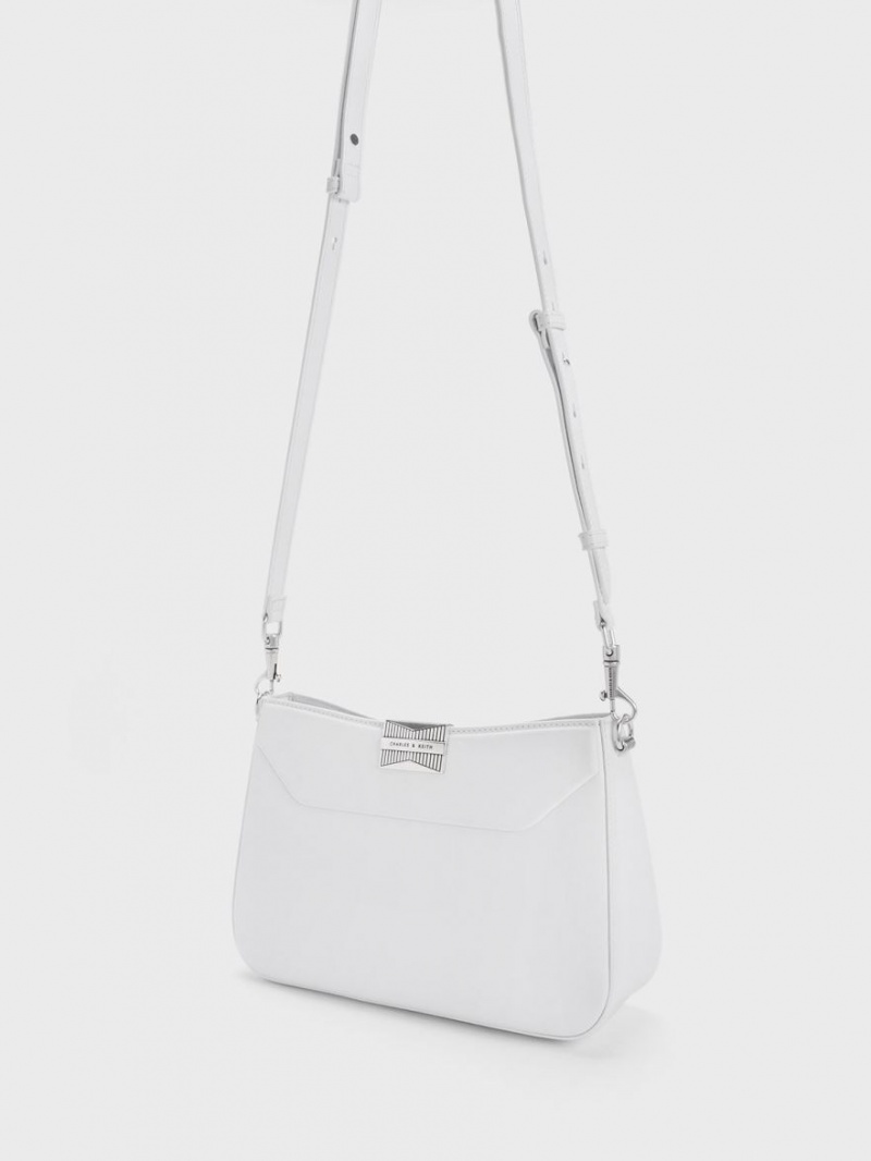 τσάντεσ ώμου Charles And Keith Kalinda ασπρα | 56012-EMDP