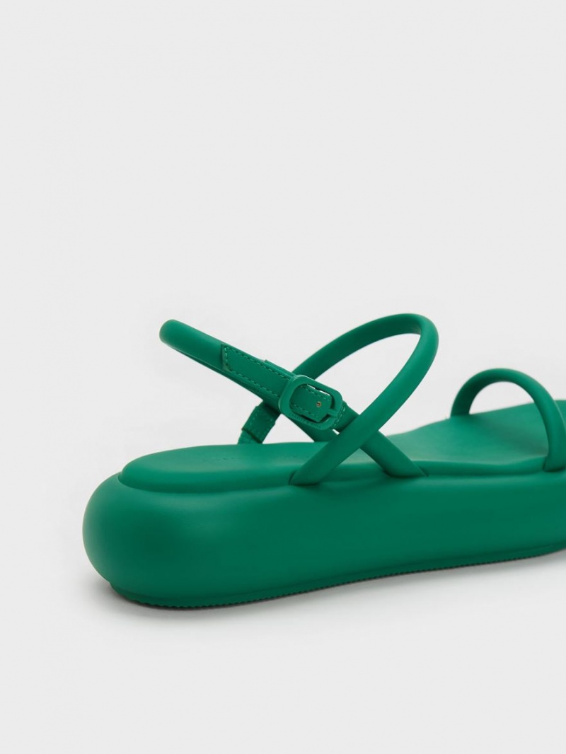 Πεδιλα Πλατφορμεσ Charles And Keith Keiko Με Επένδυση πρασινο | 57028-UYAO
