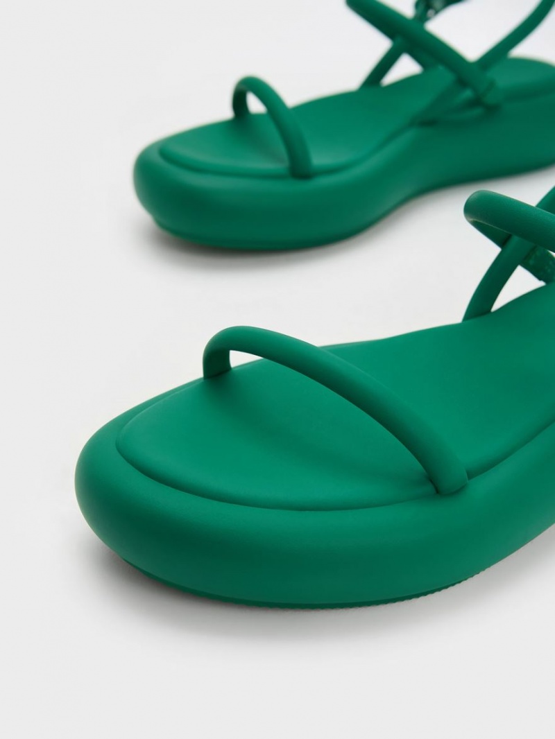 Πεδιλα Πλατφορμεσ Charles And Keith Keiko Με Επένδυση πρασινο | 57028-UYAO