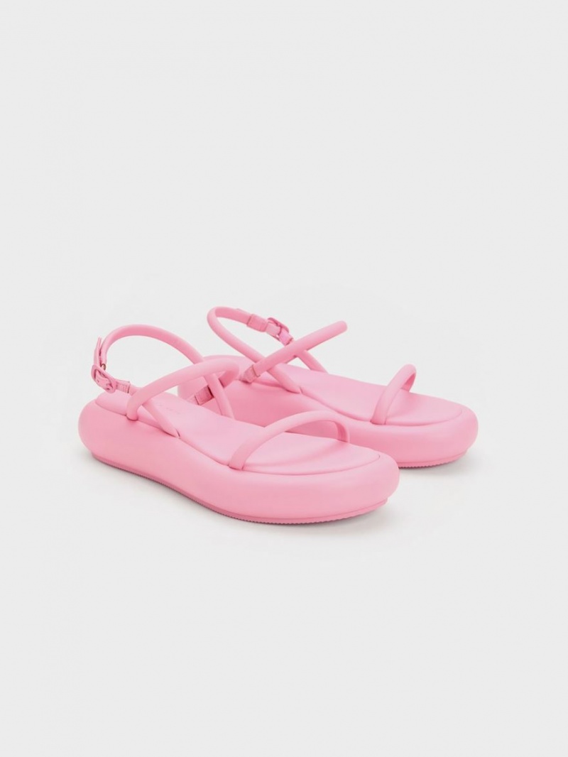 Πεδιλα Πλατφορμεσ Charles And Keith Keiko Με Επένδυση ροζ | 93476-OGVA
