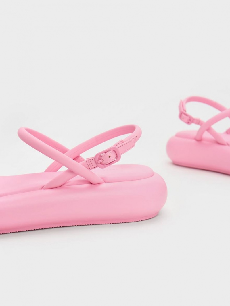 Πεδιλα Πλατφορμεσ Charles And Keith Keiko Με Επένδυση ροζ | 93476-OGVA