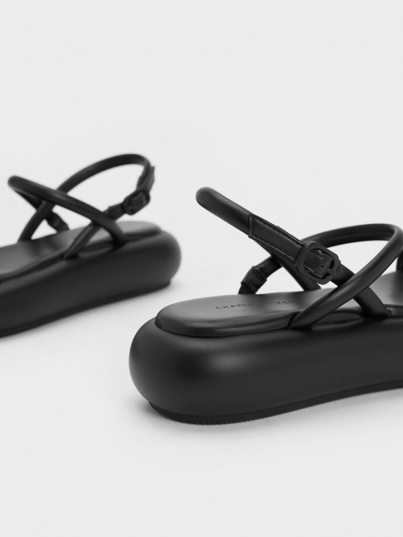 Πεδιλα Πλατφορμεσ Charles And Keith Keiko Με Επένδυση μαυρα | 96541-DYPW