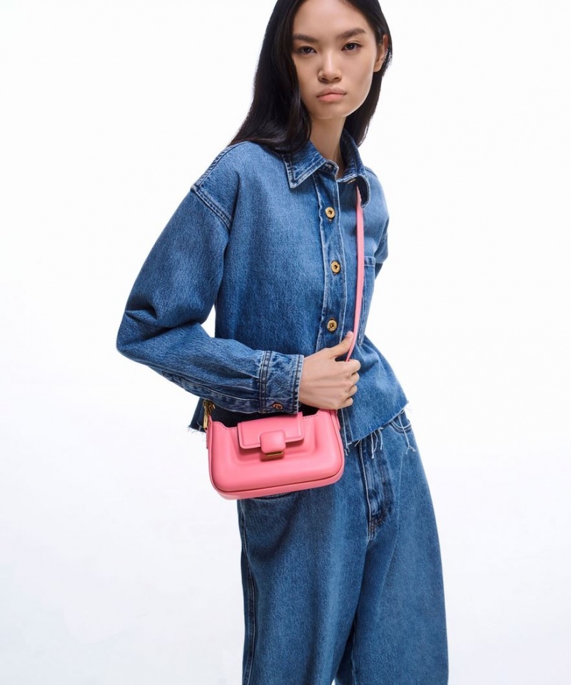 τσαντα χειροσ Charles And Keith Koa δερματινα Push-Lock Top ροζ | 57802-OGJF