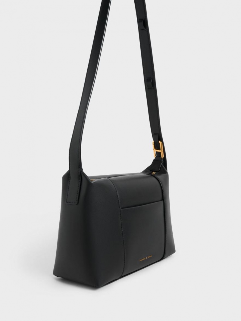 τσάντεσ ώμου Charles And Keith Lorain μαυρα | 23706-ONMS