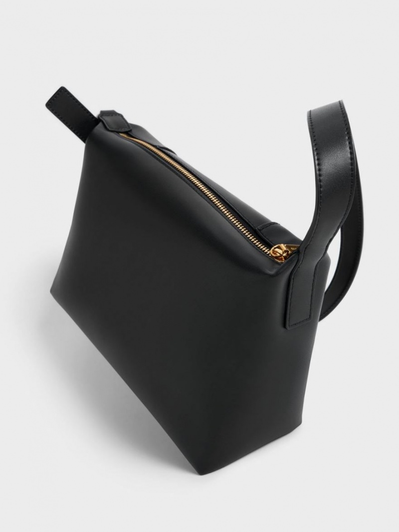 τσάντεσ ώμου Charles And Keith Lorain μαυρα | 23706-ONMS