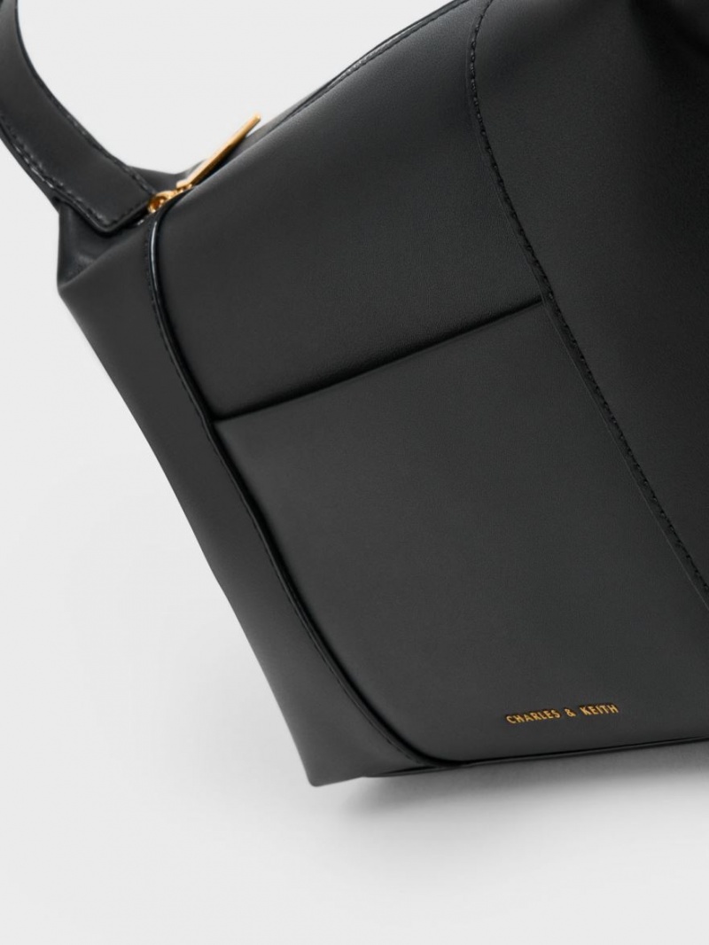 τσάντεσ ώμου Charles And Keith Lorain μαυρα | 23706-ONMS