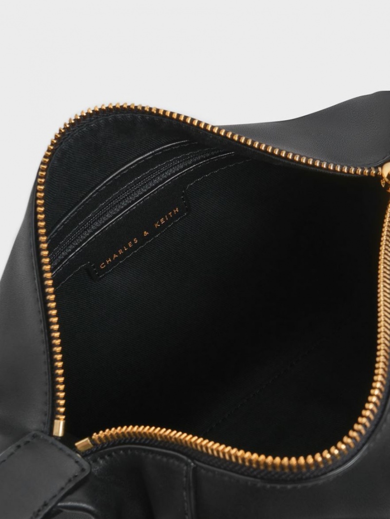 τσάντεσ ώμου Charles And Keith Lorain μαυρα | 23706-ONMS