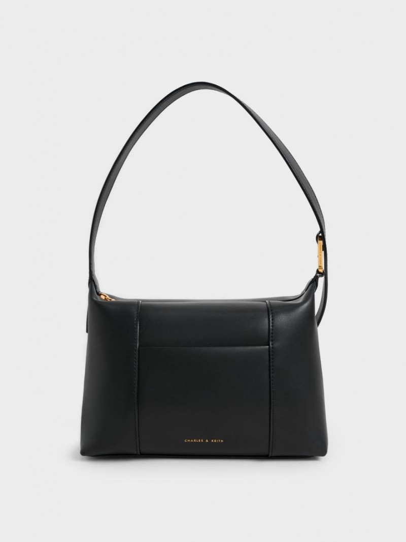 τσάντεσ ώμου Charles And Keith Lorain μαυρα | 23706-ONMS