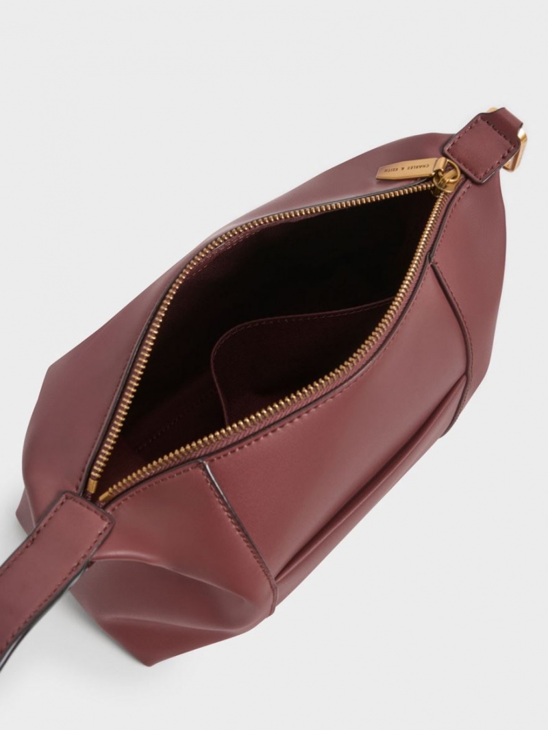 τσάντεσ ώμου Charles And Keith Lorain σοκολάτα | 24368-YSHI