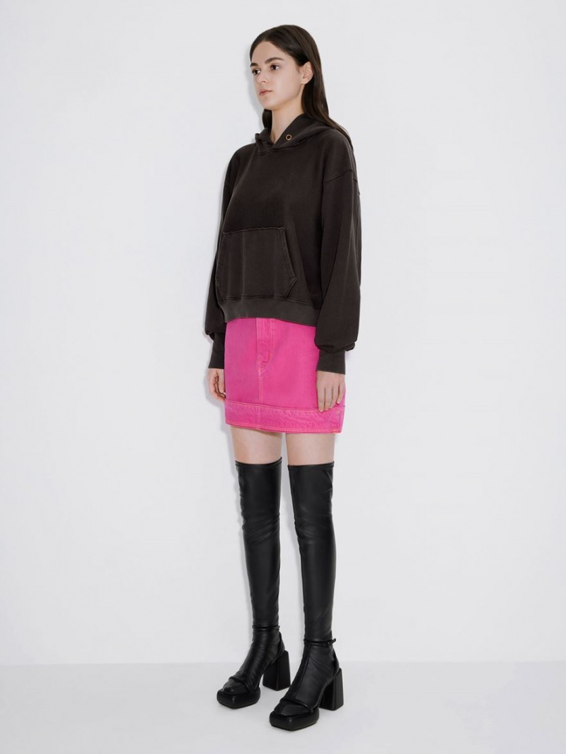 ψηλεσ μποτεσ Charles And Keith Lucile Thigh μαυρα | 32910-FPOS
