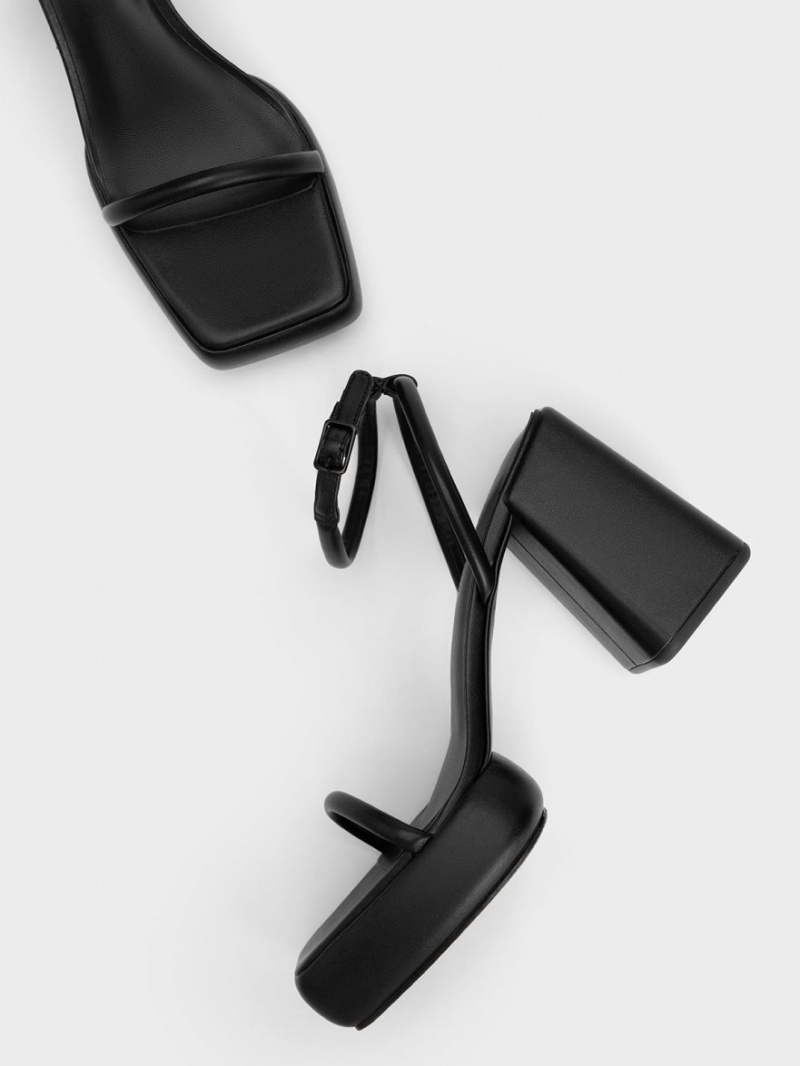 ψηλεσ μποτεσ Charles And Keith Lucile Thigh μαυρα | 32910-FPOS