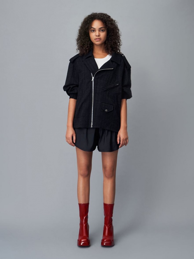 μποτεσ τακουνια Charles And Keith Lula λουστρινι Block κοκκινα | 26953-TGUS
