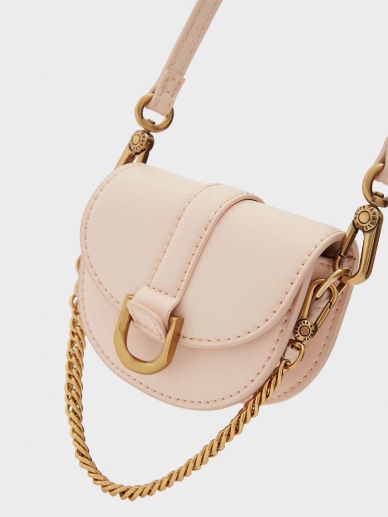 Τσάντες Σέλας Charles And Keith Micro Gabine ανοιχτο ροζ | 53279-SCHG