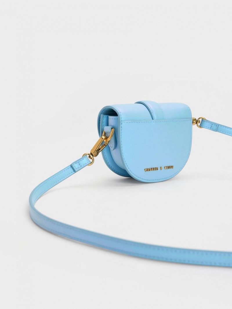 Τσάντες Σέλας Charles And Keith Micro Gabine ανοιχτο μπλε | 57928-JCUK