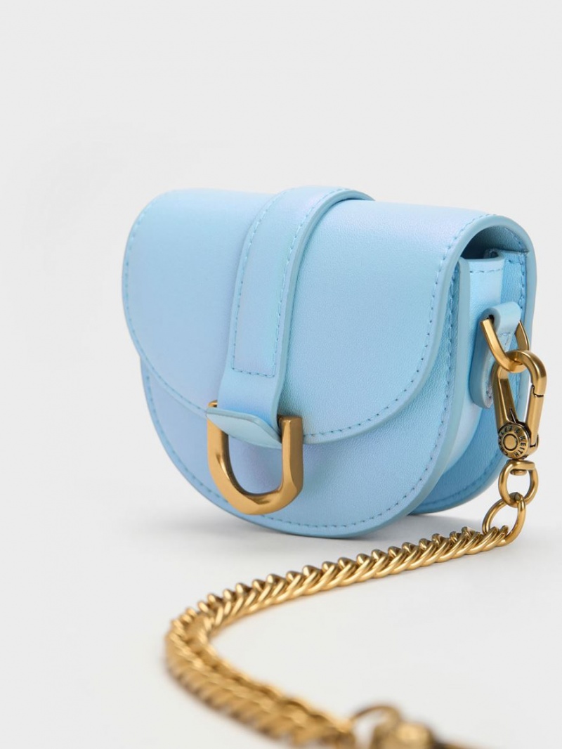 Τσάντες Σέλας Charles And Keith Micro Gabine ανοιχτο μπλε | 57928-JCUK
