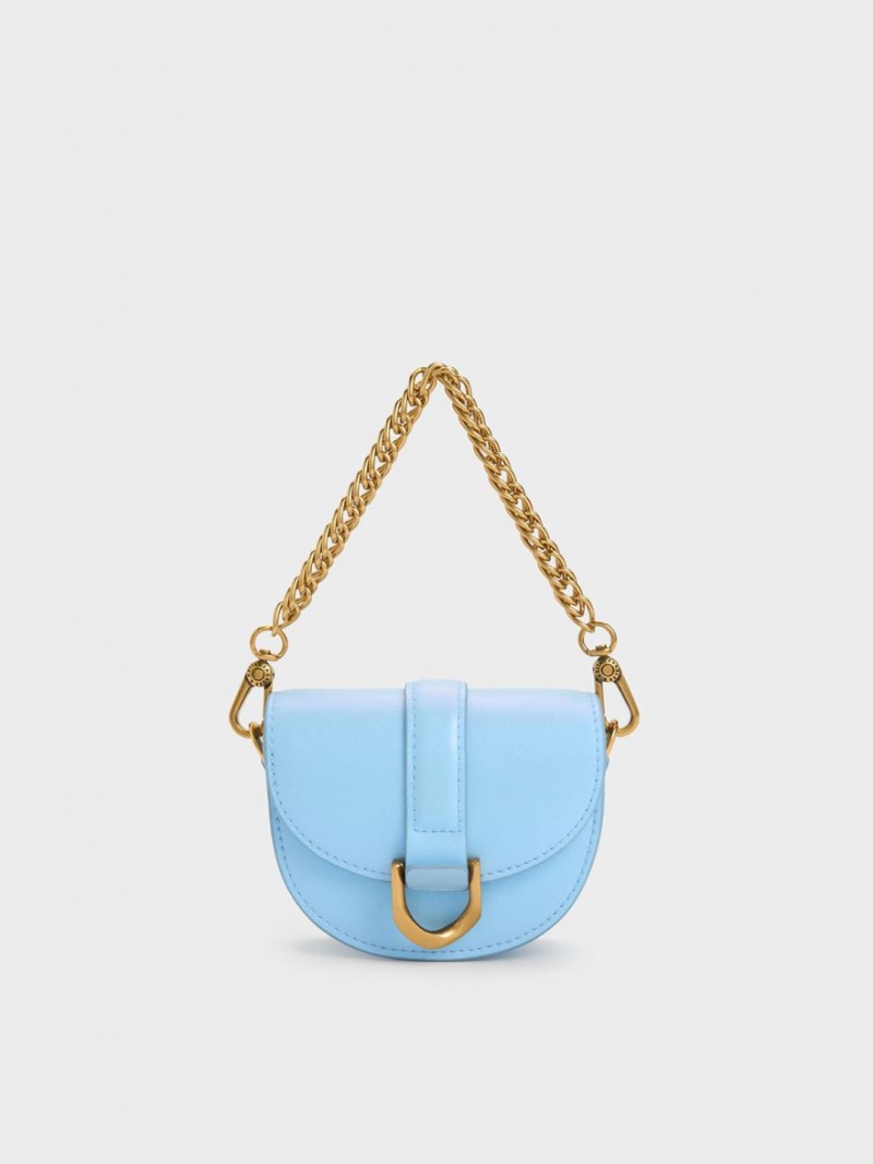 Τσάντες Σέλας Charles And Keith Micro Gabine ανοιχτο μπλε | 57928-JCUK