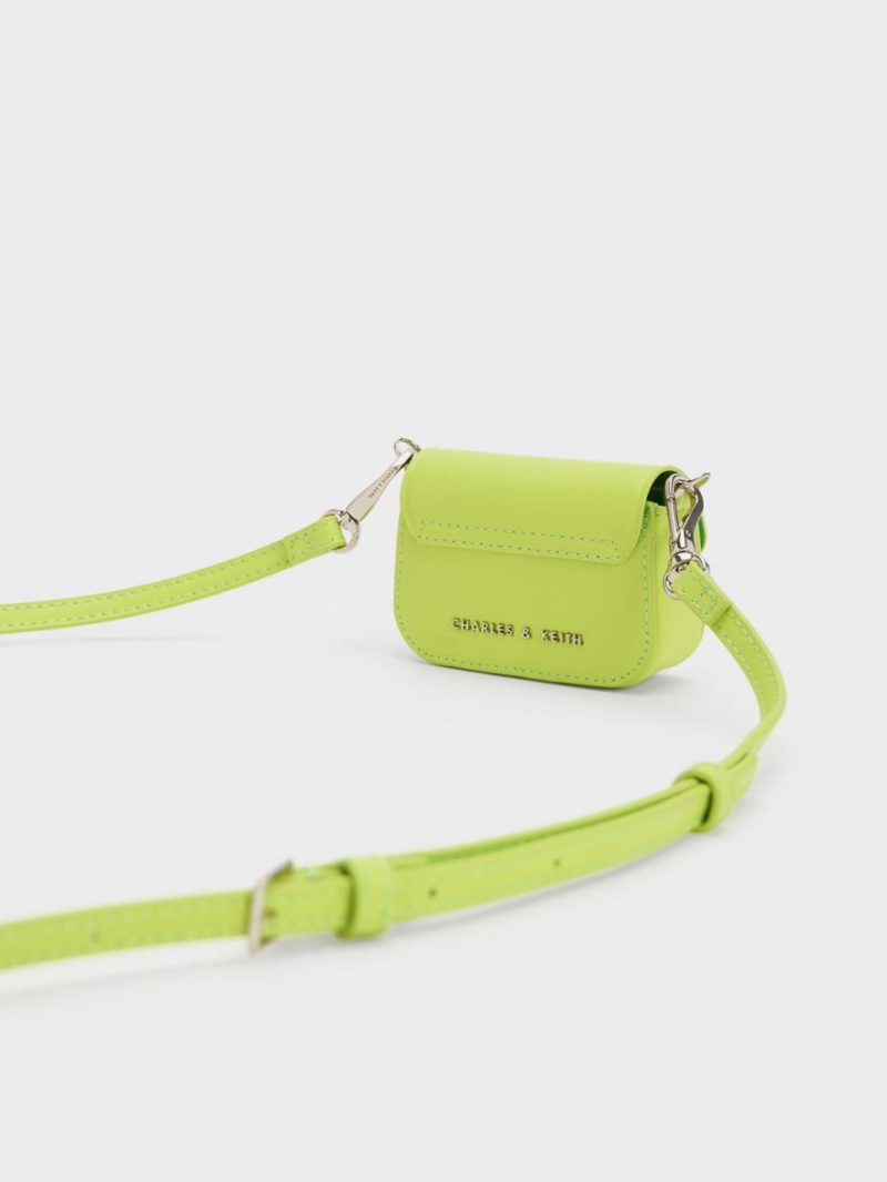 τσάντεσ χιαστί Charles And Keith Micro Koa ανοιχτο πρασινο | 42075-KVXG
