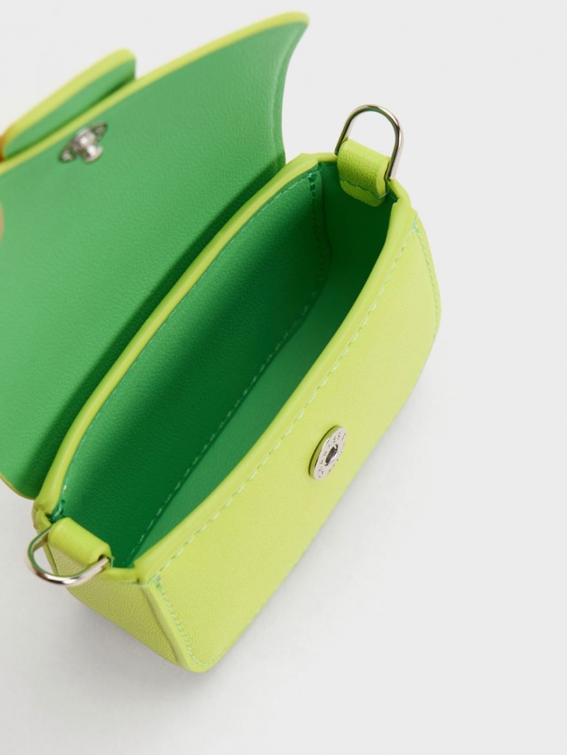 τσάντεσ χιαστί Charles And Keith Micro Koa ανοιχτο πρασινο | 42075-KVXG