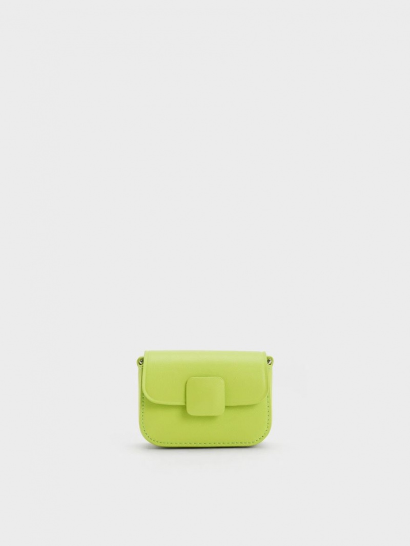 τσάντεσ χιαστί Charles And Keith Micro Koa ανοιχτο πρασινο | 42075-KVXG