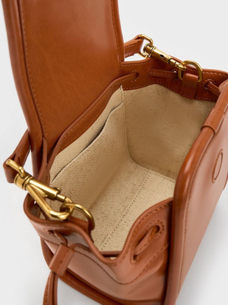 τσαντα χειροσ Charles And Keith Mini Ashby Top καφε | 76509-XYDR