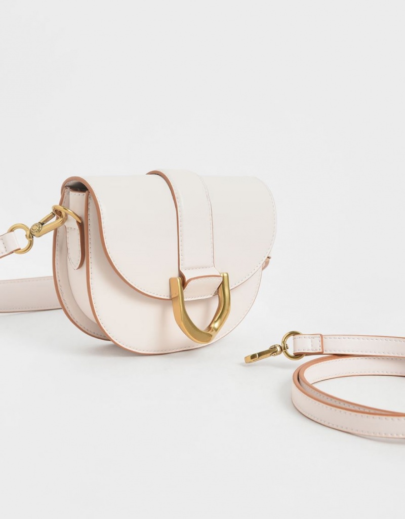 Τσάντες Σέλας Charles And Keith Mini Gabine ροζ | 15067-YFPM
