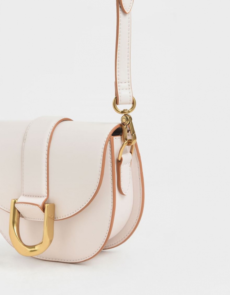 Τσάντες Σέλας Charles And Keith Mini Gabine ροζ | 15067-YFPM