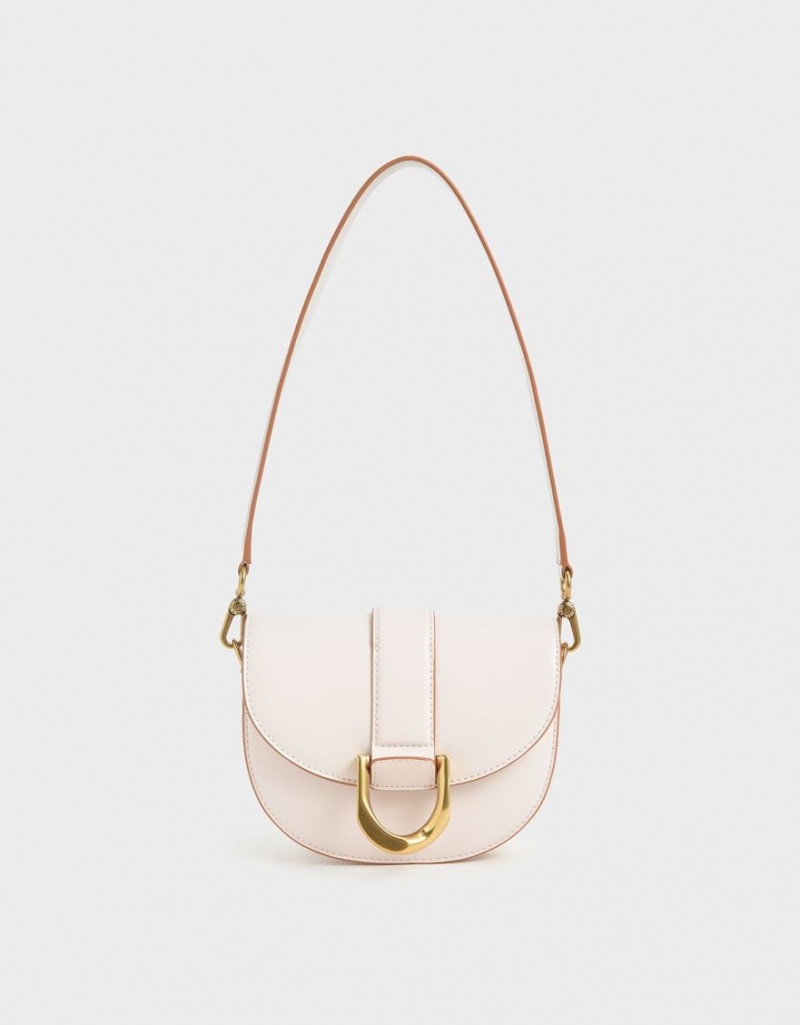 Τσάντες Σέλας Charles And Keith Mini Gabine ροζ | 15067-YFPM