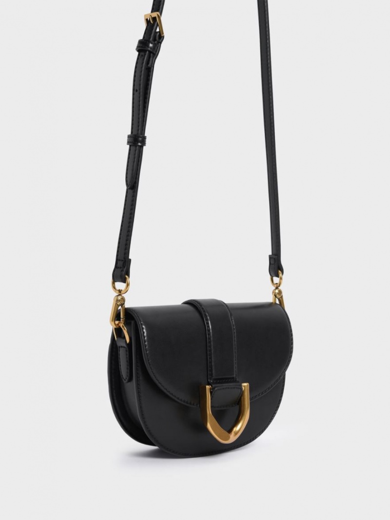 Τσάντες Σέλας Charles And Keith Mini Gabine μαυρα | 78136-BKZI