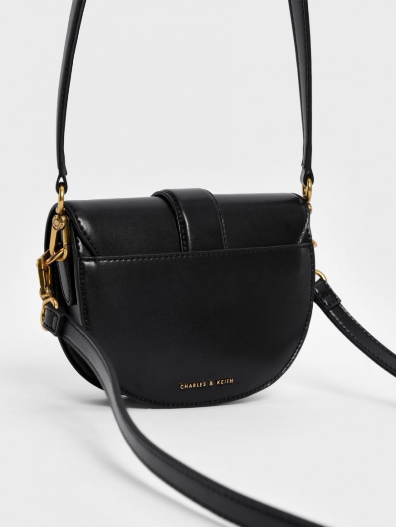 Τσάντες Σέλας Charles And Keith Mini Gabine μαυρα | 78136-BKZI