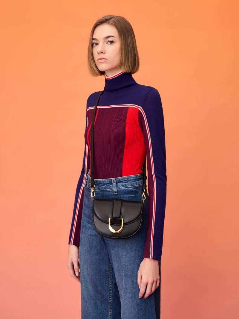 Τσάντες Σέλας Charles And Keith Mini Gabine μαυρα | 78136-BKZI
