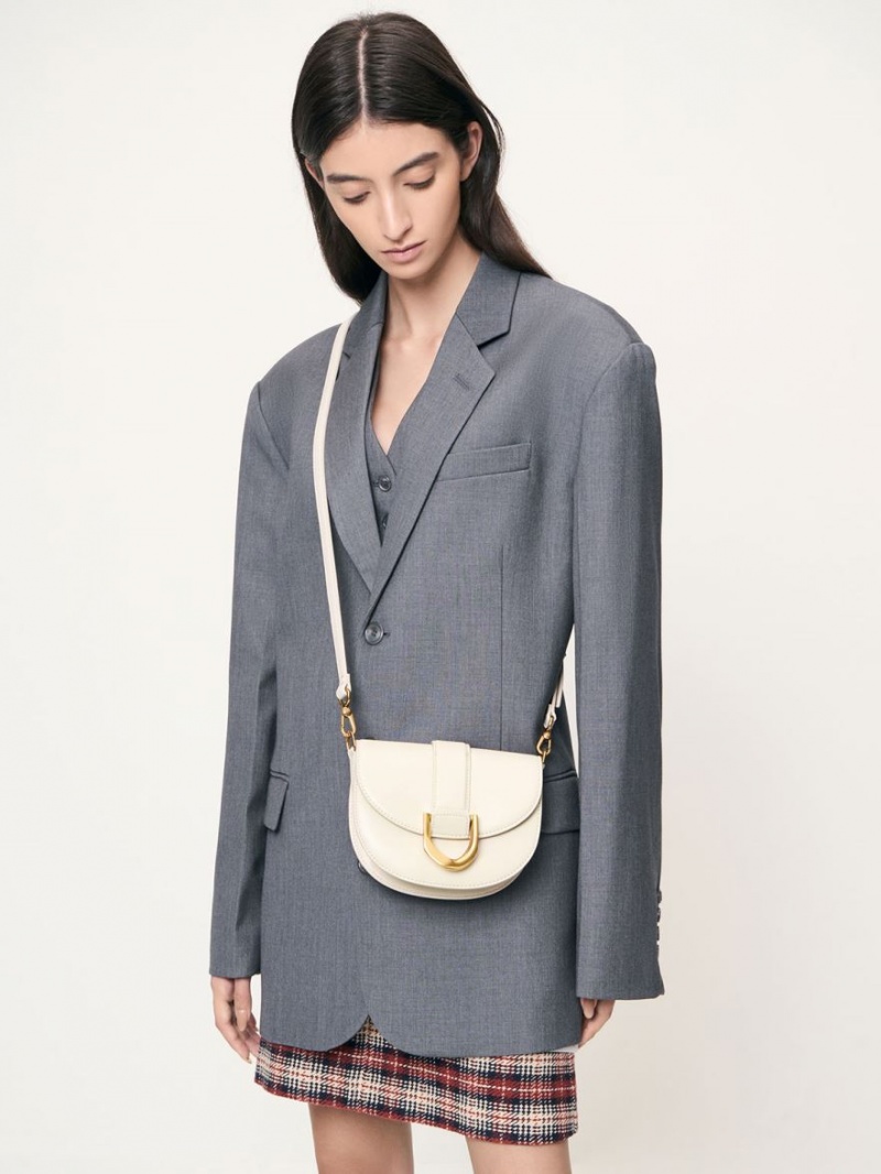 Τσάντες Σέλας Charles And Keith Mini Gabine κρέμα | 89102-WTPG