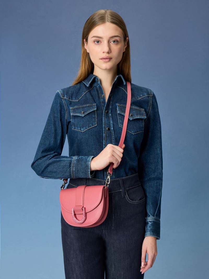 Τσάντες Σέλας Charles And Keith Mini Gabine δερματινα κοραλι | 60793-JMXA
