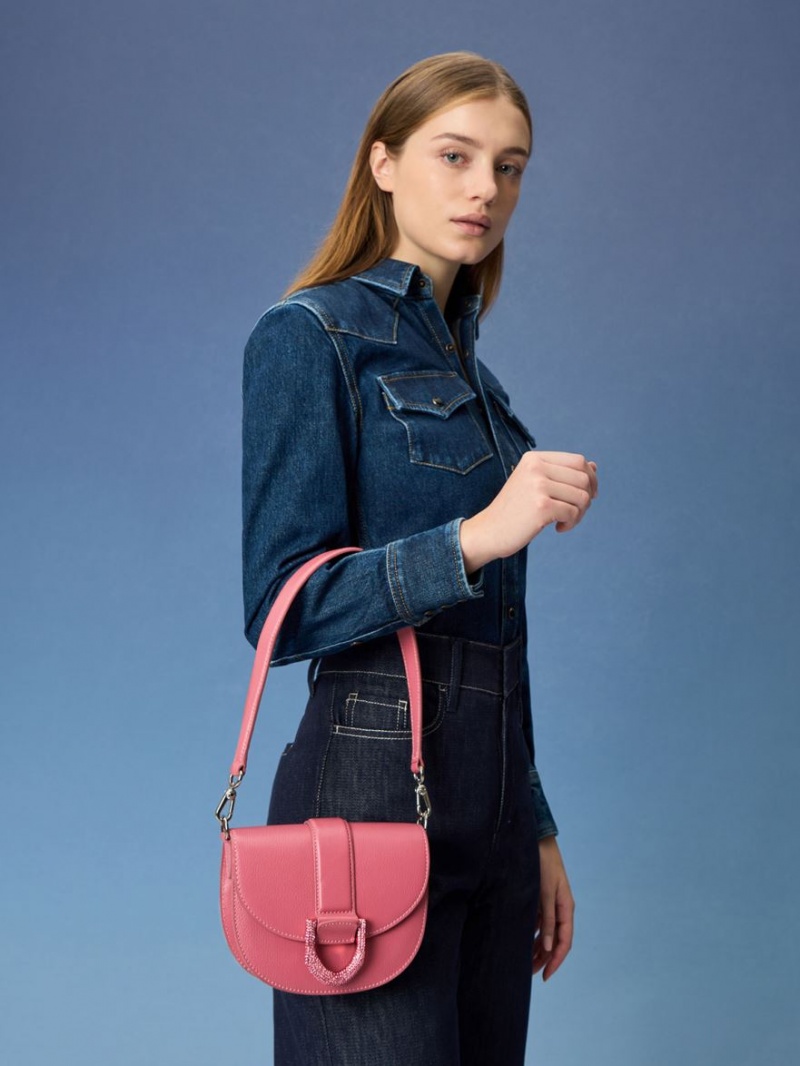 Τσάντες Σέλας Charles And Keith Mini Gabine δερματινα κοραλι | 60793-JMXA