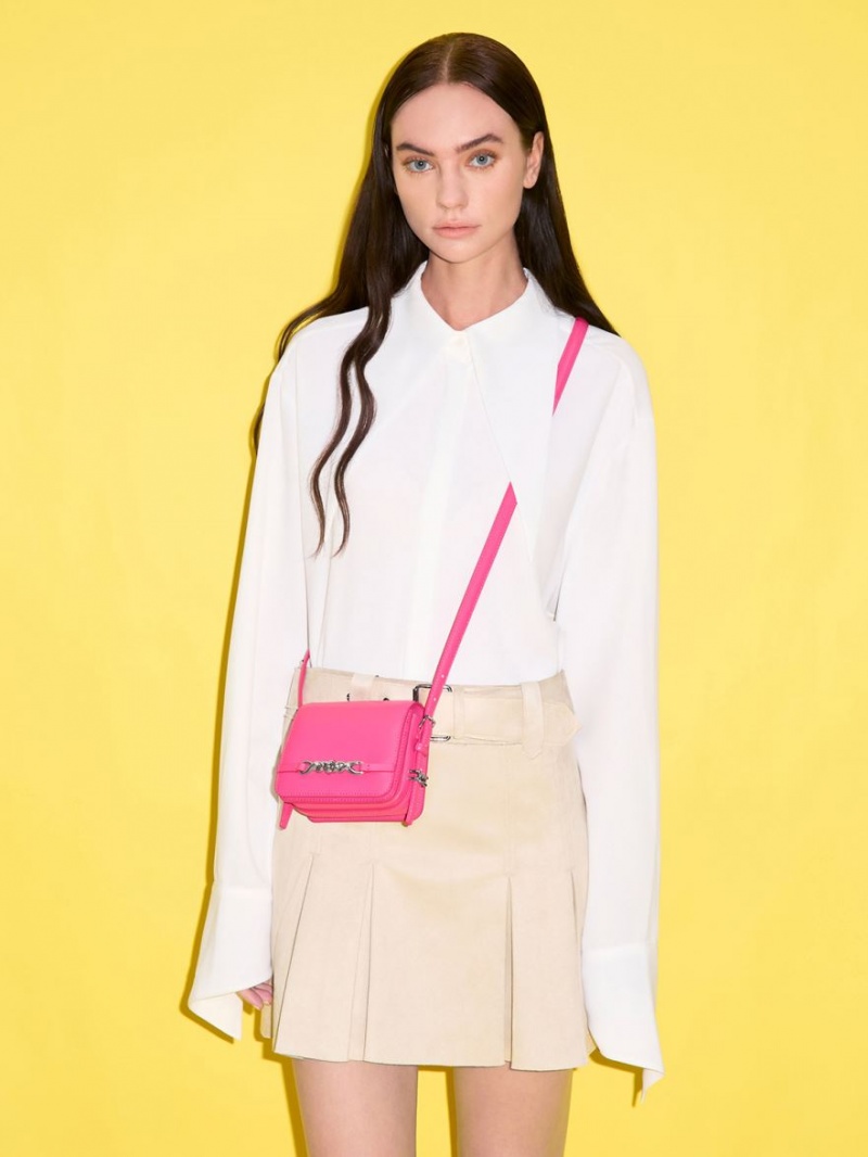 τσάντεσ ώμου Charles And Keith Mini Henrietta φουξια | 86025-ICXA
