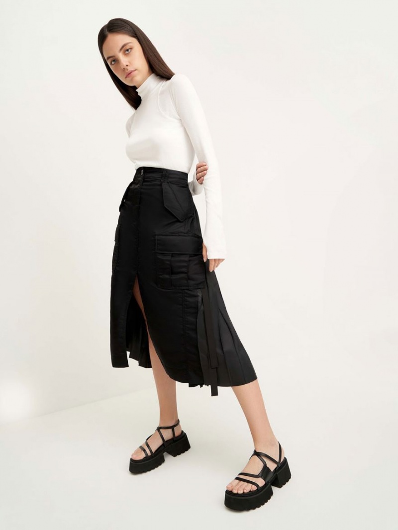 Πεδιλα Πλατφορμεσ Charles And Keith Nadine strappy μαυρα | 15984-OZCG