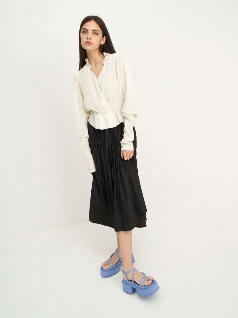 Πεδιλα Πλατφορμεσ Charles And Keith Nadine strappy μπλε | 50684-PWSD