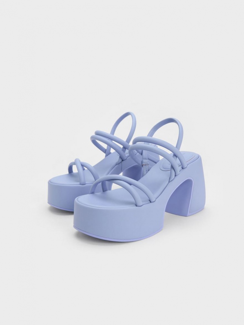 Πεδιλα Πλατφορμεσ Charles And Keith Nerissa Tubular​ μωβ | 49526-RNXE