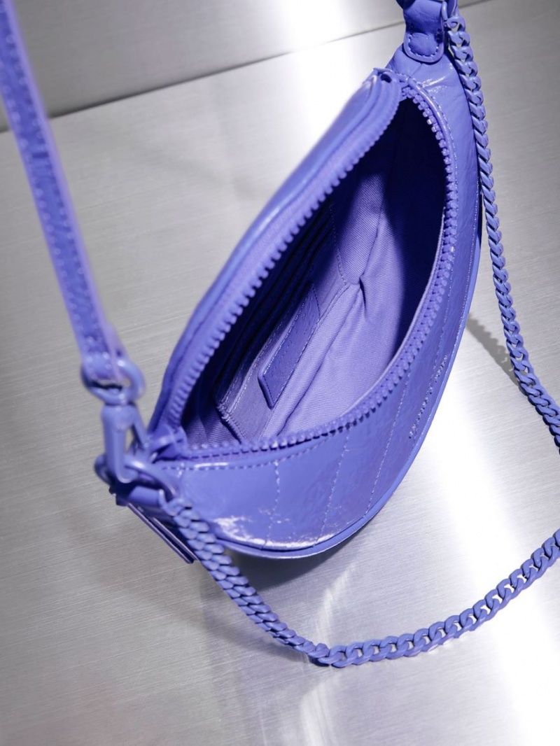 τσάντεσ χιαστί Charles And Keith Philomena Half-Moon μωβ | 39607-NRSX
