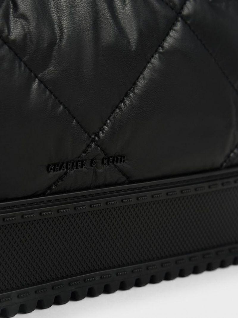 τσάντεσ ώμου Charles And Keith Puffy μαυρα | 41205-SJVU