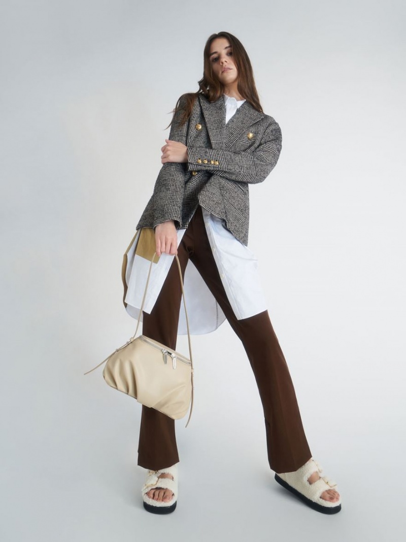 Πεδιλα Πλατφορμεσ Charles And Keith Recycled PET - Furry κρέμα | 15693-CXSU