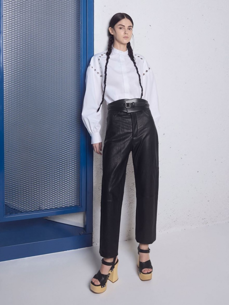 Πεδιλα Πλατφορμεσ Charles And Keith Tabitha δερματινα Crossover μαυρα | 30921-NKSJ