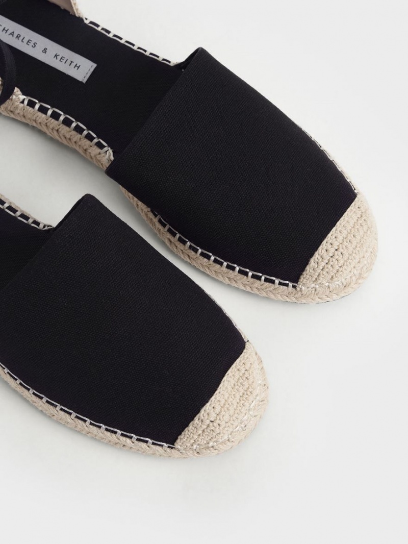 Παπουτσια Μπαλαρινεσ Charles And Keith Tie-Around εσπαντριγιεσ μαυρα | 27984-ZMJP