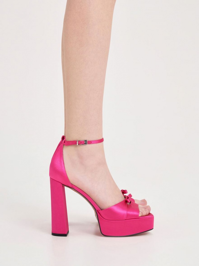 Πεδιλα Πλατφορμεσ Charles And Keith Verona Recycled Polyester ροζ | 48106-QTOZ